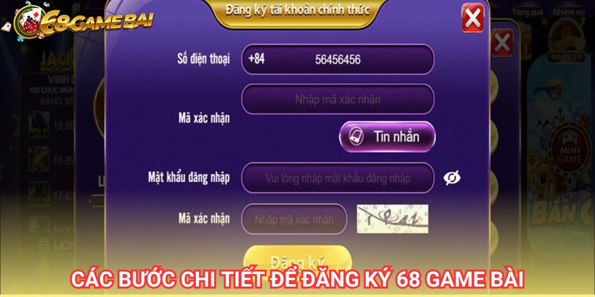 Cách đăng ký 68 Game Bài Cách đăng ký 68 Game Bài